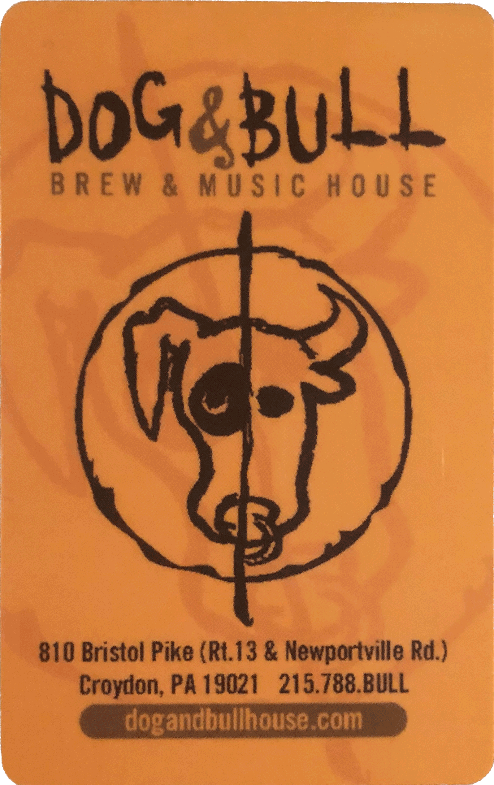 Dog & bull brew & music coaster.