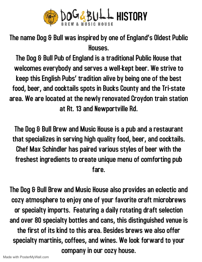 The name bull was inspired by england pubs.